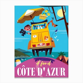 A Fond Cote D'Azur Canvas Print