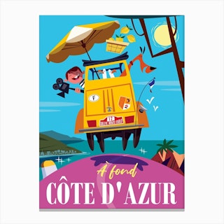 A Fond Cote D'Azur Canvas Print