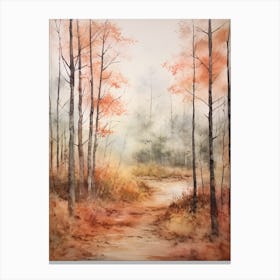 Autumn Forest Landscape Croatan National Forest 2 Canvas Print