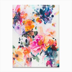 Abstract Floral Painting 7 Canvas Print