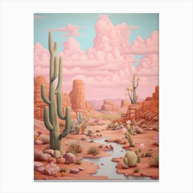 Cowgirl Pink Desert 2 Canvas Print