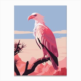 Minimalist California Condor 1 Illustration Canvas Print