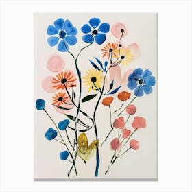 Painted Florals Gypsophila 4 Canvas Print