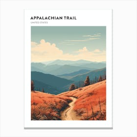 Appalachian Trail Usa 1 Hiking Trail Landscape Poster Canvas Print