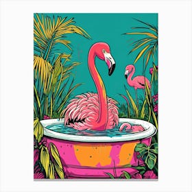 Pink Flamingo 1 Canvas Print