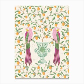 Ciao Bella Parrots With Oranges Toile