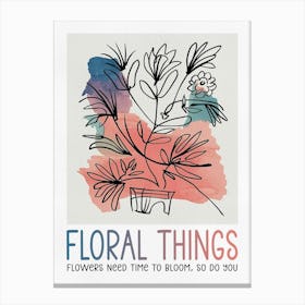 Floral Things Canvas Print