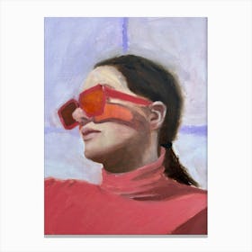 Red Sunglasses Canvas Print