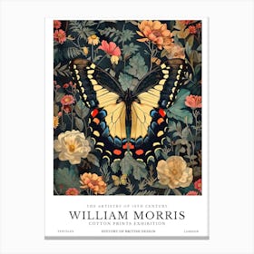 William Morris Exhibition Insects Series 6 Canvas Print