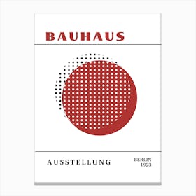 Bauhaus Red Exhibition 10 Canvas Print