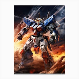 Gundam Robot Canvas Print