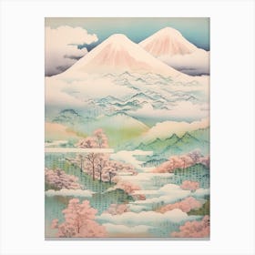 Mount Zao In Yamagata Miyagi, Japanese Landscape 3 Canvas Print