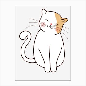 Kawaii Cat 1 Canvas Print