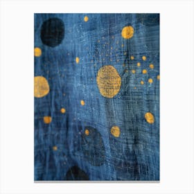 Blue And Gold 21 Canvas Print