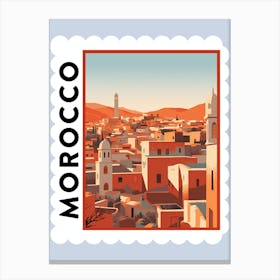 Morocco 1 Travel Stamp Poster Canvas Print