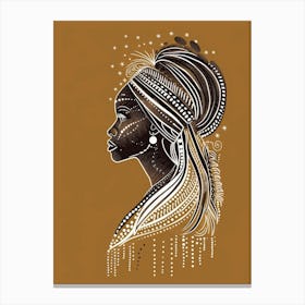 Portrait Of African Woman 51 Canvas Print