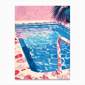 Pink Pool 5 Canvas Print