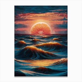 Orange Sunset Canvas Print