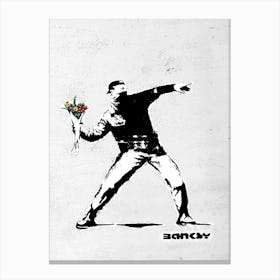 THE FLOWER THROWER Canvas Print