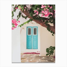 Mamma Mia - Pretty Greek Door Canvas Print