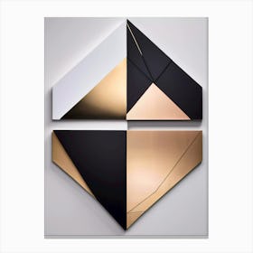 Fragmented Symmetry: The Golden Paradox Canvas Print