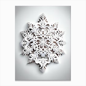 Intricate, Snowflakes, Marker Art 1 Canvas Print