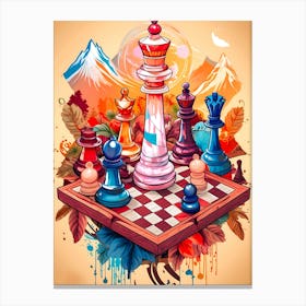 Chess Pieces 1 Canvas Print