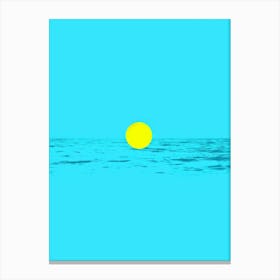 Sun Rising Over The Ocean 3 Canvas Print
