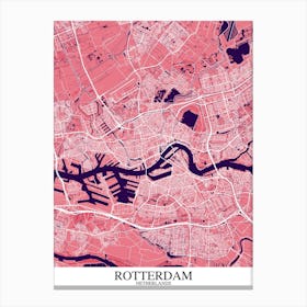 Rotterdam Pink Purple Canvas Print