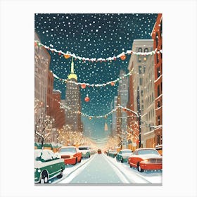 Christmas In New York City Canvas Print