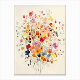 Watercolor Flowers 12 Canvas Print