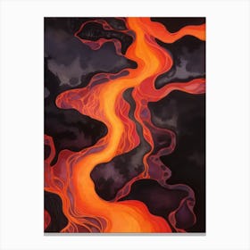 Lava River Canvas Print