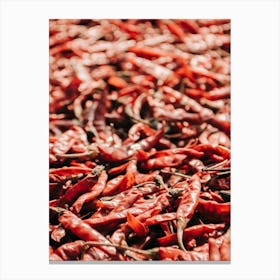 Mountains Of Red Pepper Canvas Print