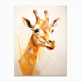 Giraffe Minimalist Abstract 4 Canvas Print