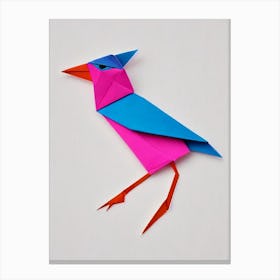 Finch 2 Origami Bird Canvas Print