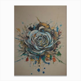 Blue Rose Canvas Print