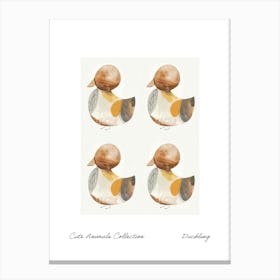 Cute Animals Collection Duckling 4 Canvas Print