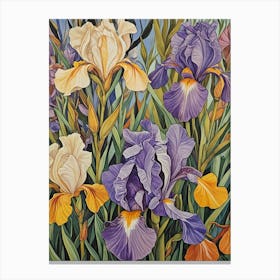 Pastel Irises no1 Canvas Print