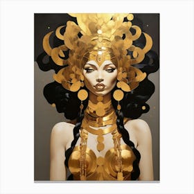 Gold Goddess Art Print 0 Canvas Print