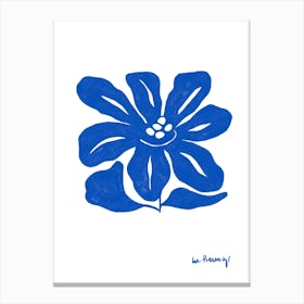 Blue Flower Collection 8 Canvas Print