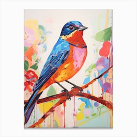 Colourful Bird Painting Barn Swallow 1 Canvas Print