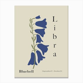 Libra Bluebell Canvas Print