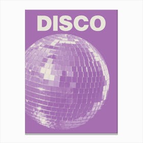 Disco Purple Canvas Print