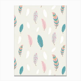 Feathers pattern Canvas Print