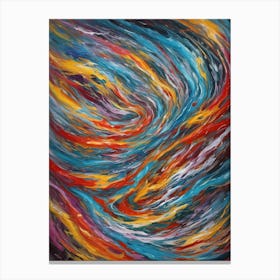 Abstract Swirl Painting 1 Canvas Print