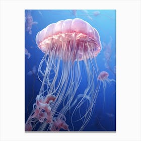 Box Jellyfish Realistic 4 Canvas Print
