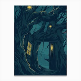 House In The Woods Canvas Print