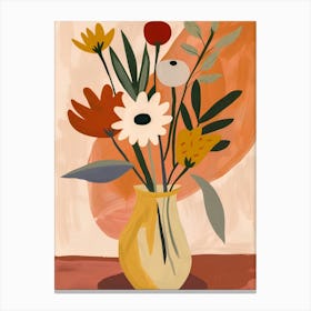 Flowers In A Vase 3 Canvas Print