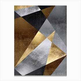 Gold and metal art 3 Canvas Print