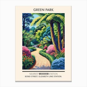 Green Park London Parks Garden 3 Canvas Print
